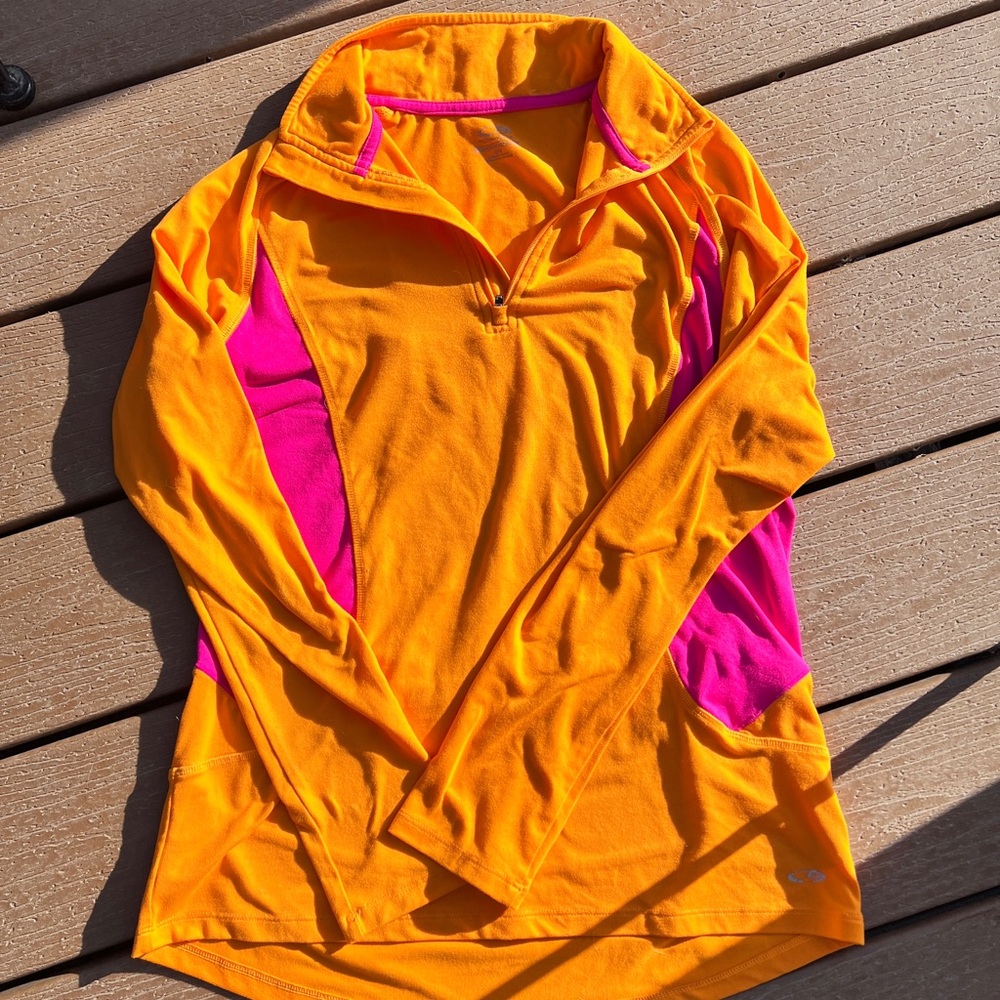 Champion Women's Orange and Pink Sweater
